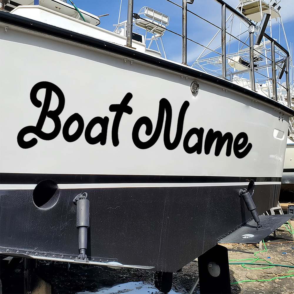 Fishing Boat Oar - 1 szt. Naklejki na łódź, personalizowane,
