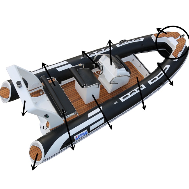 Łódź RIB 480 z materii Hypalon – Fishing Boat Fiberglass recenzja i cena